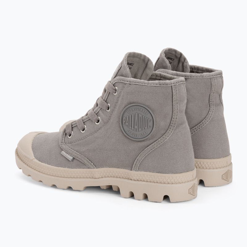 Women's Palladium Pampa HI gray flannel shoes 3