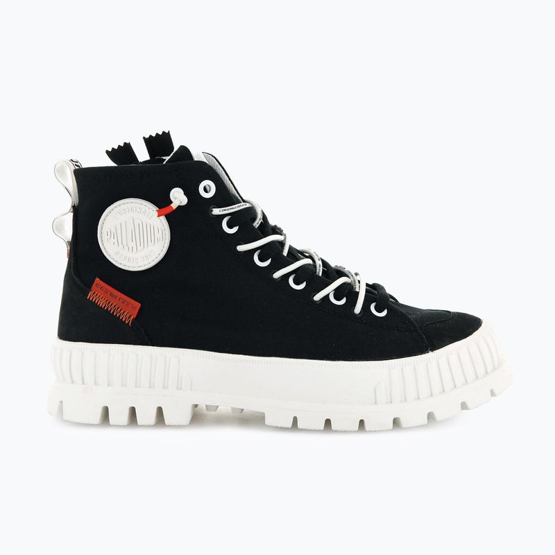 Women's Palladium Pallashock Back ZIP black shoes 8