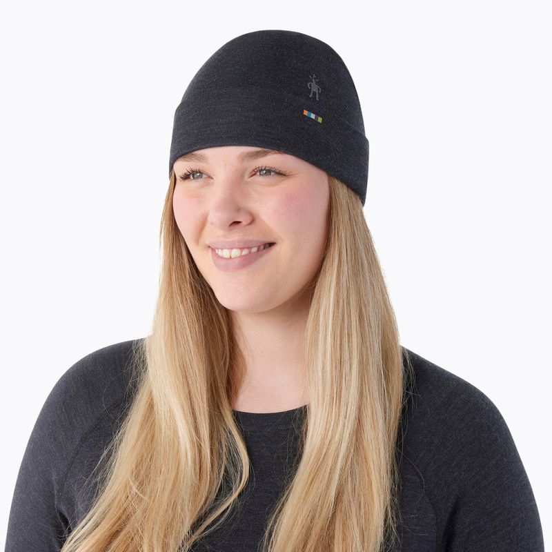Smartwool Merino Reversible Cuffed cap charcoal 2