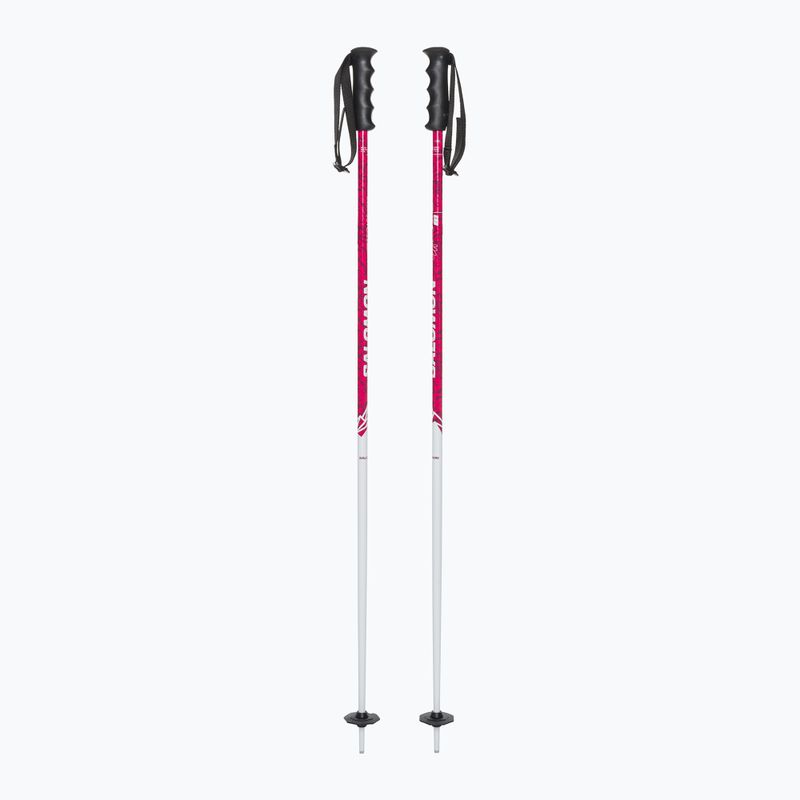 Salomon Brigade Jr children's ski poles pink