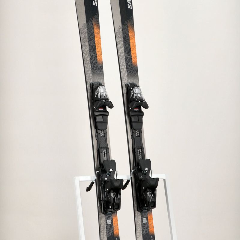 Salomon Stance 84 + M12 GW downhill skis black/neon orange/dove 13