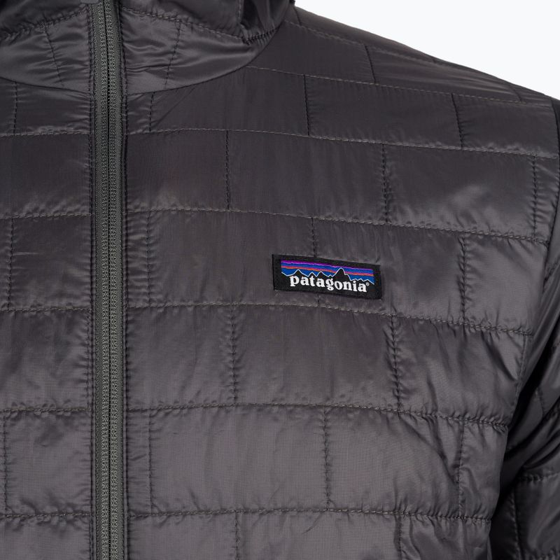 Men's insulated jacket Patagonia Nano Puff Hoody forge grey 6