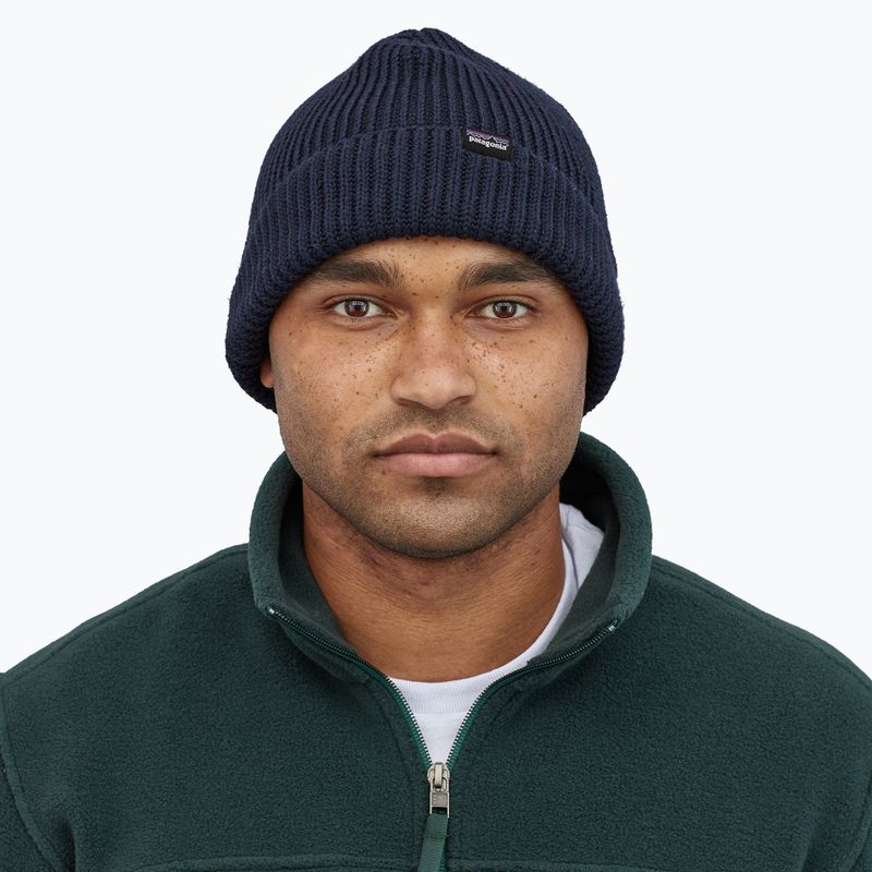 Patagonia Fishermans Rolled Beanie navy blue 3