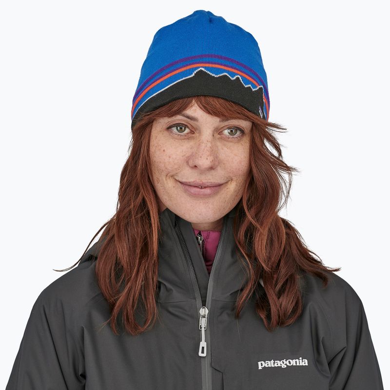 Patagonia winter beanie classic fitz roy/andes blue 3