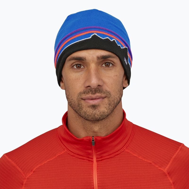 Patagonia winter beanie classic fitz roy/andes blue 6