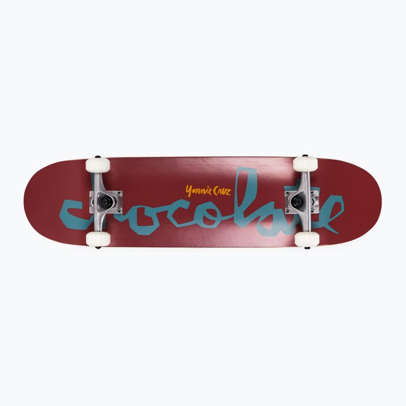Classic skateboard Chocolate Cruz Chunk maroon CC4117G008