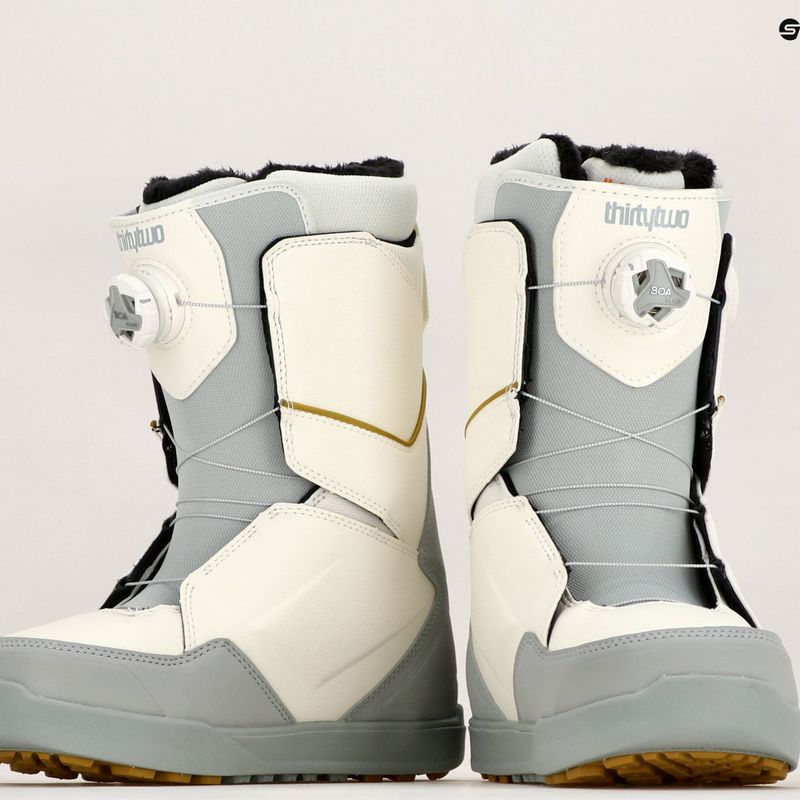 Women's snowboard boots ThirtyTwo Lashed Double Boa W'S '23 white/grey 7