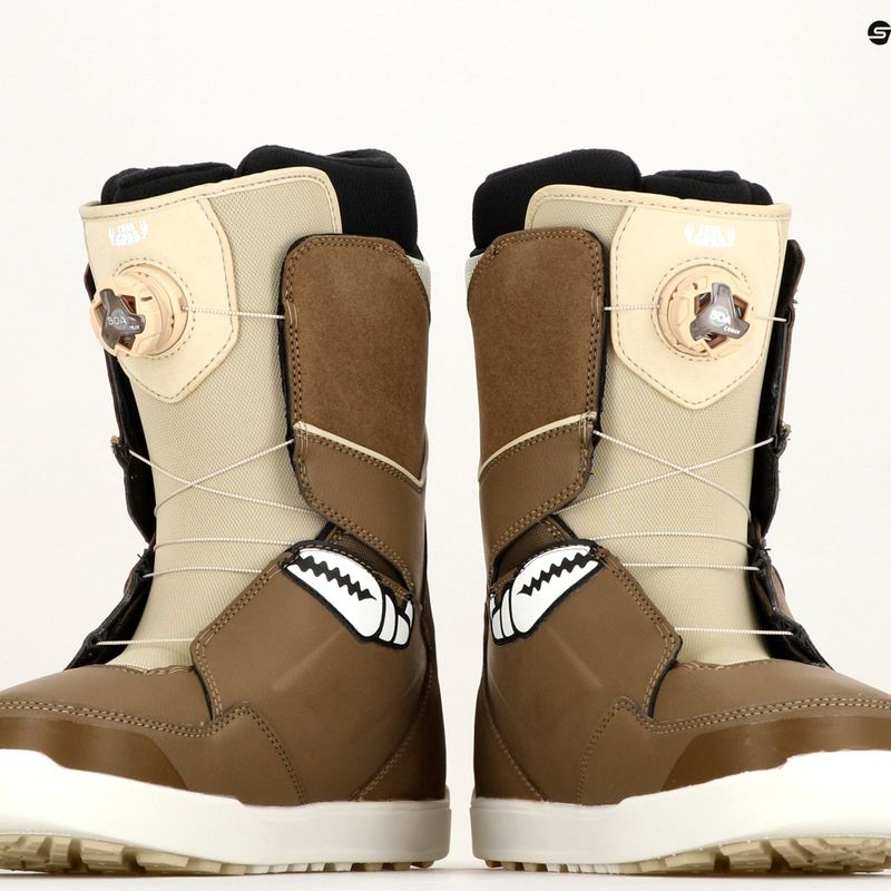 Men's ThirtyTwo Lashed Double Boa Crab Grab '23 brown/tan snowboard boots 7