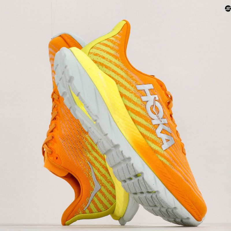 Men's running shoes HOKA Mach 5 radiant yellow orange 9