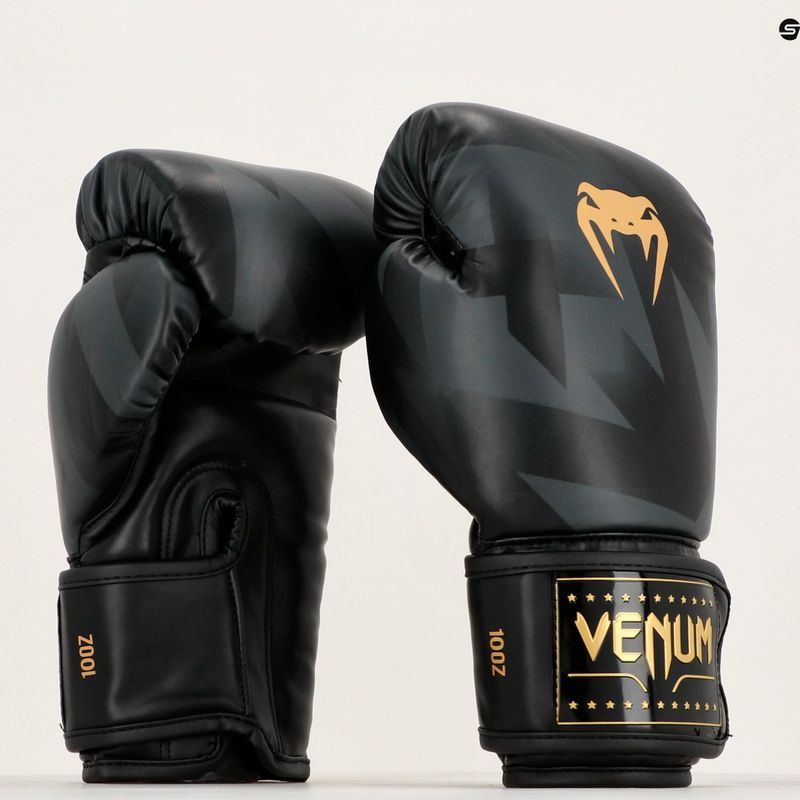 Venum Razor black/gold boxing gloves 6
