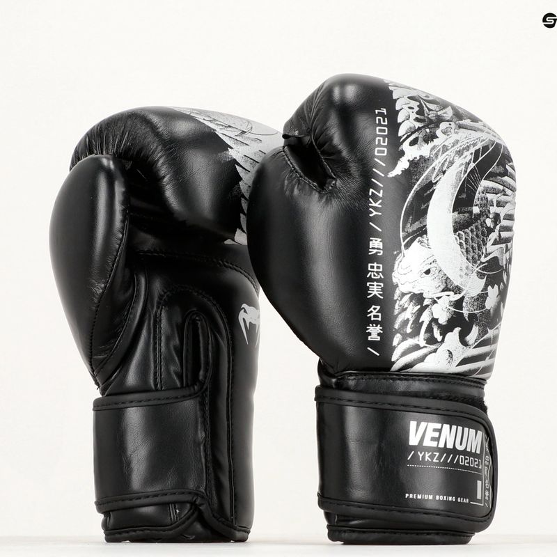 Venum YKZ21 Boxing black/white children's boxing gloves 6