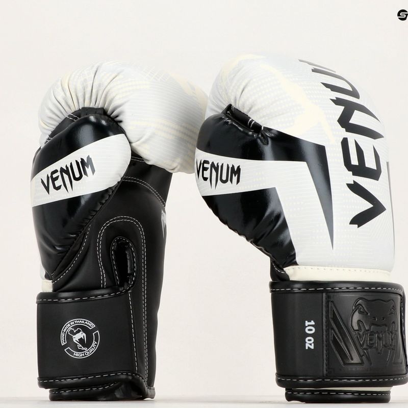 Venum Elite white/camo boxing gloves 6