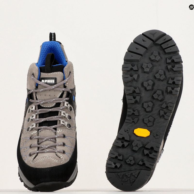 Women's trekking boots Alpinus The Ridge Mid Pro anthracite/blue 10