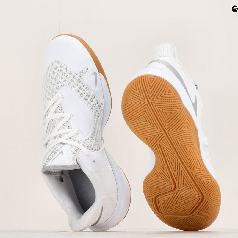Nike Zoom Hyperspeed Court SE volleyball shoes white/metallic silver gum 8