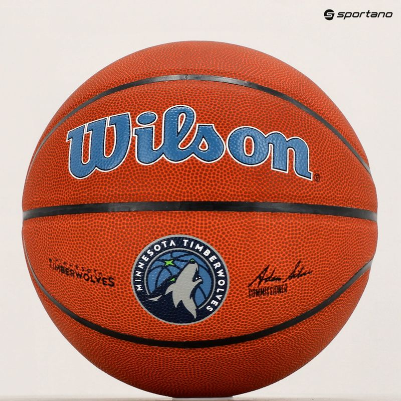 Wilson NBA Team Alliance Minnesota Timberwolves basketball WTB3100XBMIN size 7 6