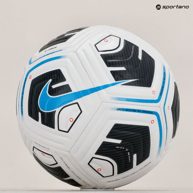 Nike Academy Team white/black/lt blue fury football size 3 5