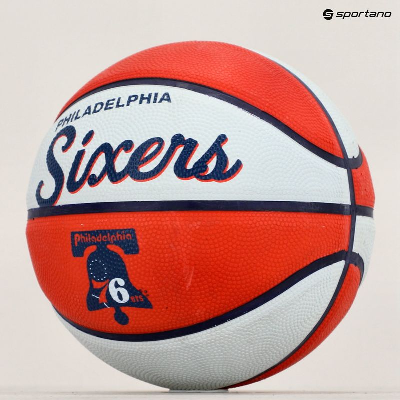 Wilson NBA Team Retro Mini Philadelphia 76ers basketball WTB3200XBPHI size 3 5