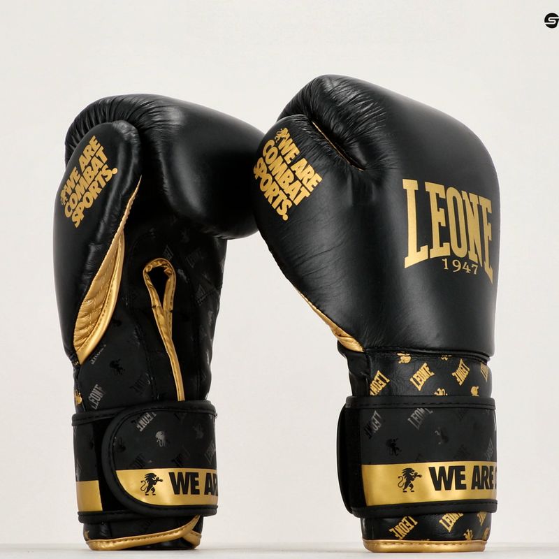 LEONE 1947 Dna black/gold boxing gloves GN220 9