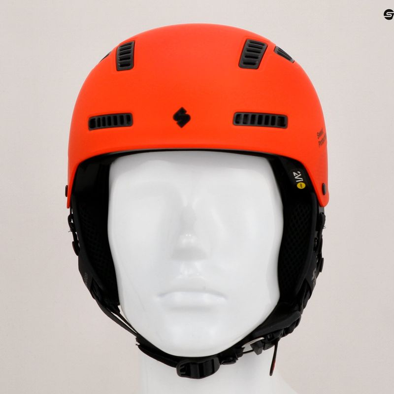 Sweet Protection Igniter 2Vi MIPS matte burning orange ski helmet 13