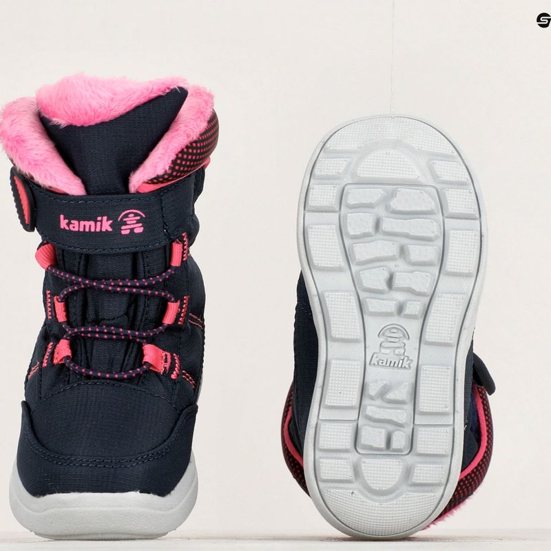 Kamik Stance2 navy/magenta children's trekking boots 10