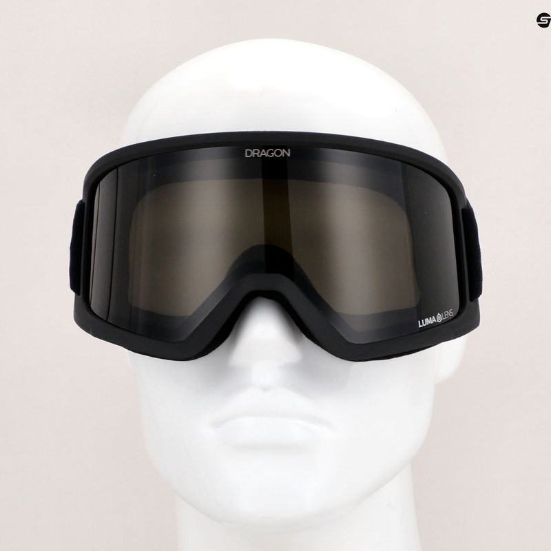 DRAGON DX3 OTG blackout/lumalens dark smoke ski goggles 7