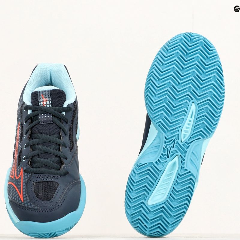 Children's tennis shoes Mizuno Exceed Star CC collegiate blue/soleil/tanager/turquoise 14