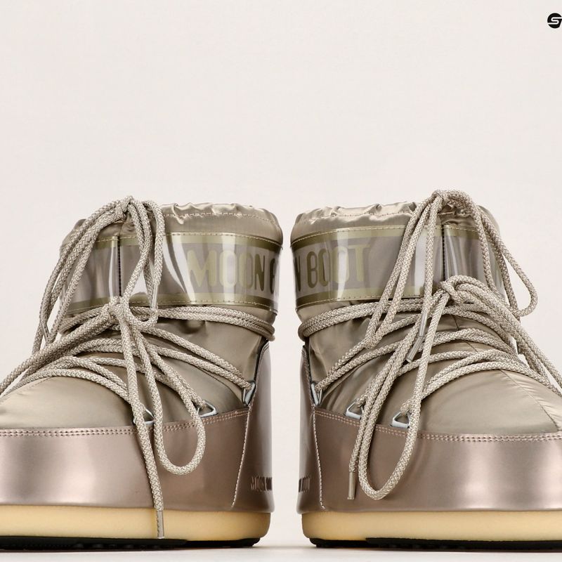 Women's Moon Boot Icon Low Glance platinum 10
