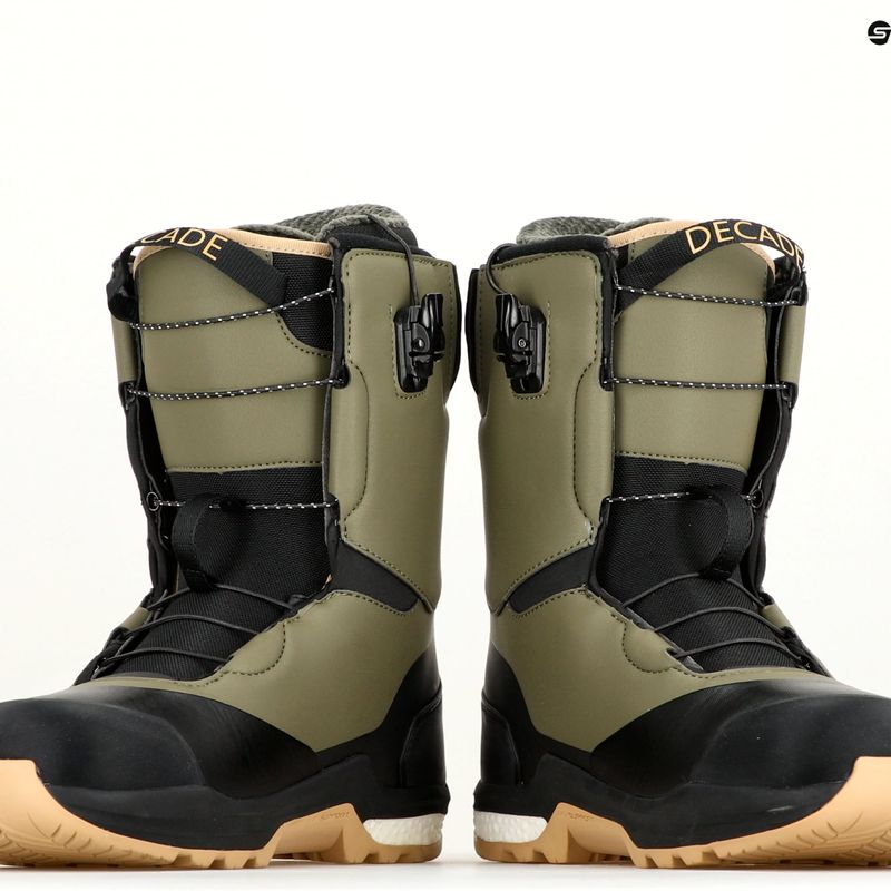 Men's snowboard boots Northwave Decade SLS green forest/black 13