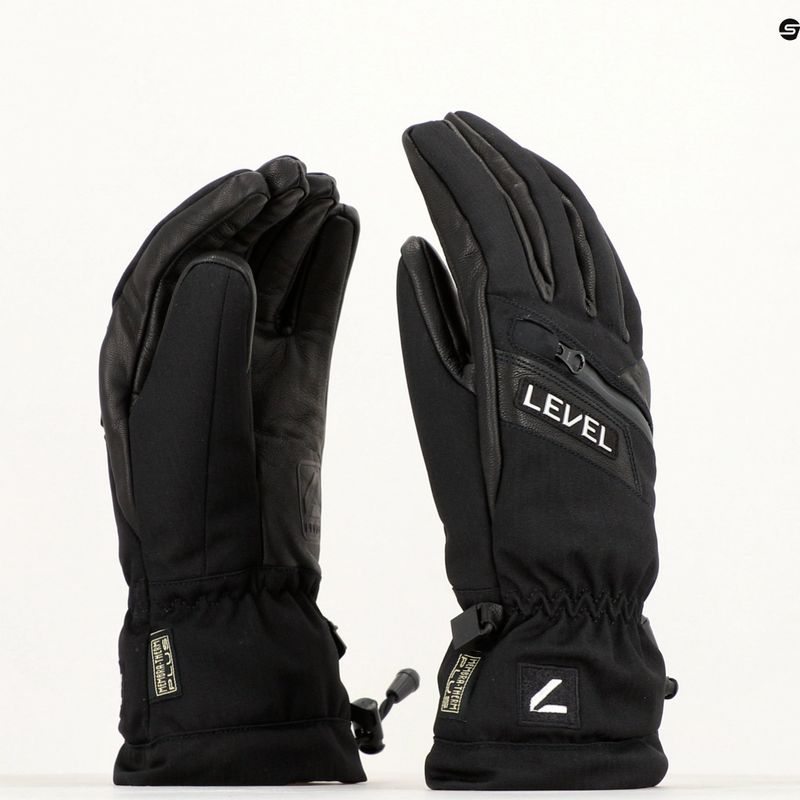 Level Switchback ski glove black 9