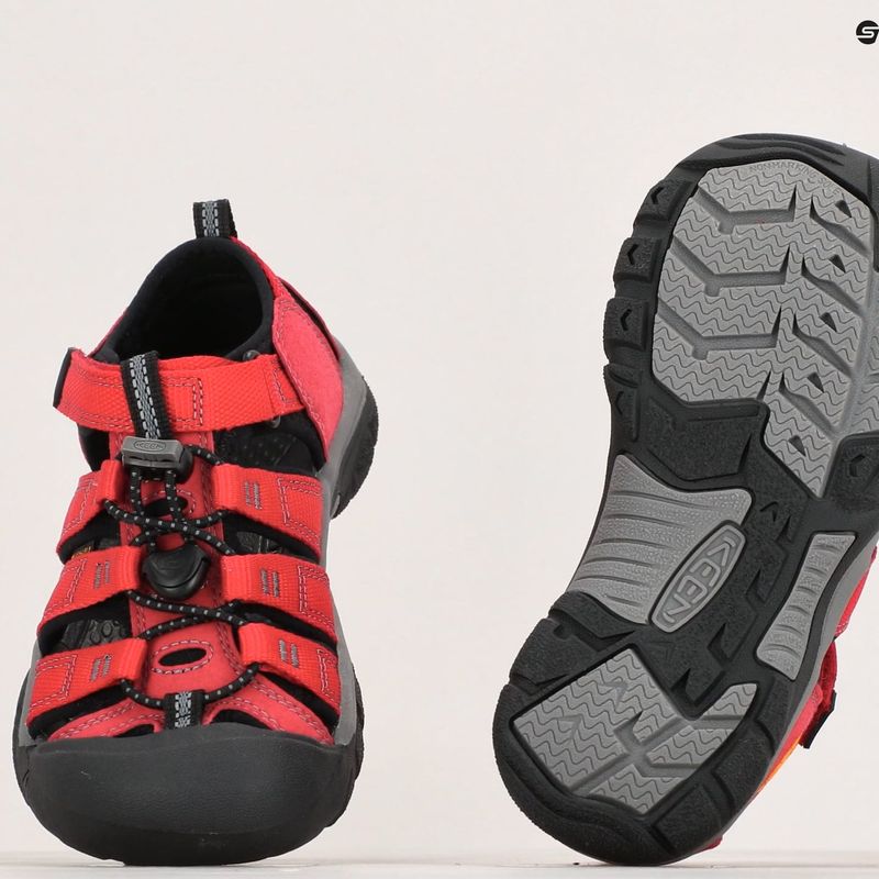 KEEN Newport H2 ribbon red/gargoyle children's trekking sandals 16