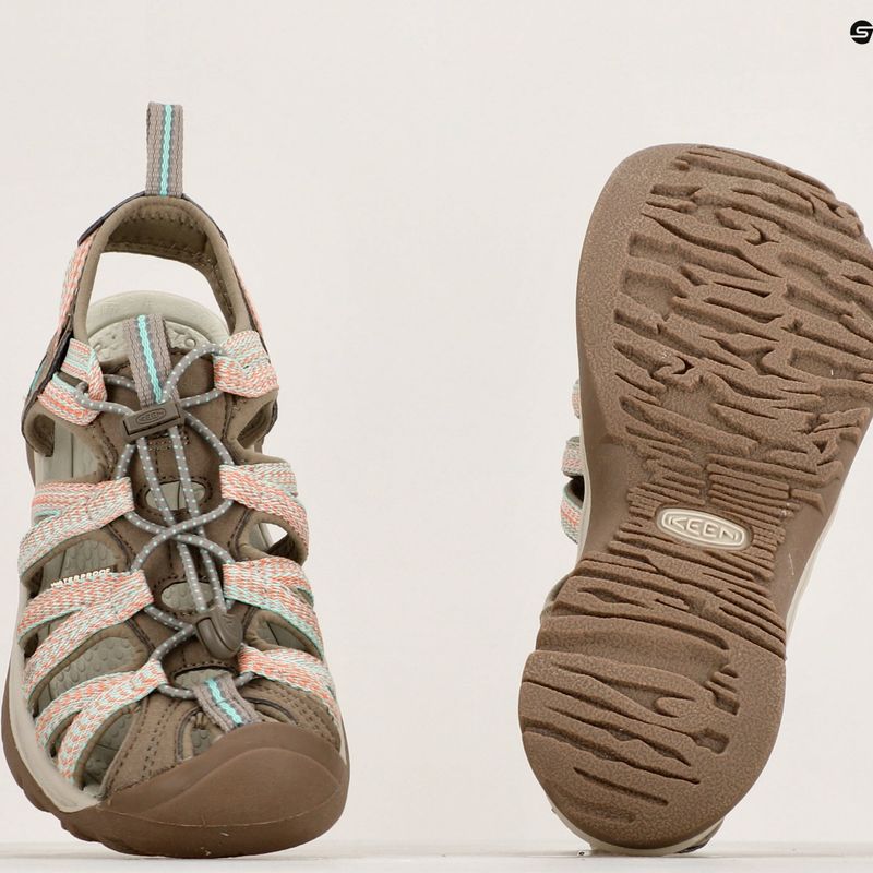 KEEN Whisper traupe/coral women's sandals 14