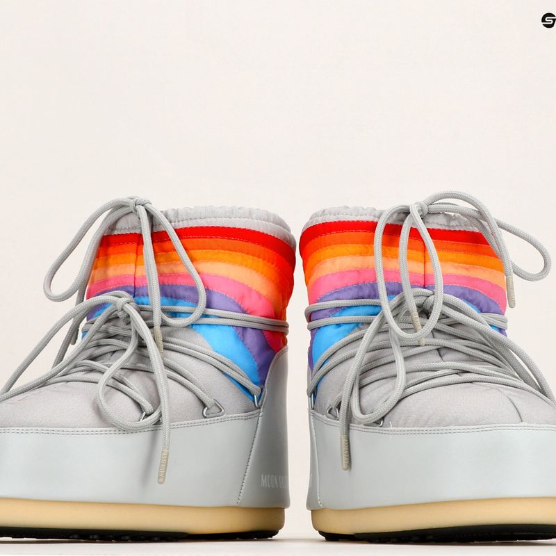 Women's Moon Boot Icon Low Rainbow glacier grey 9
