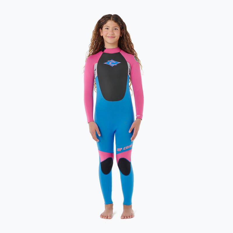 Children's wetsuit Rip Curl Omega 3/2mm Back Zip pink 4