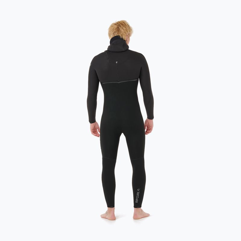 Men's swimming wetsuit Rip Curl E-Bomb Zf Hood 5/4 mm black 3