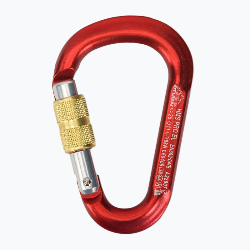 STUBAI Hms Pro Easylock carabiner red 2