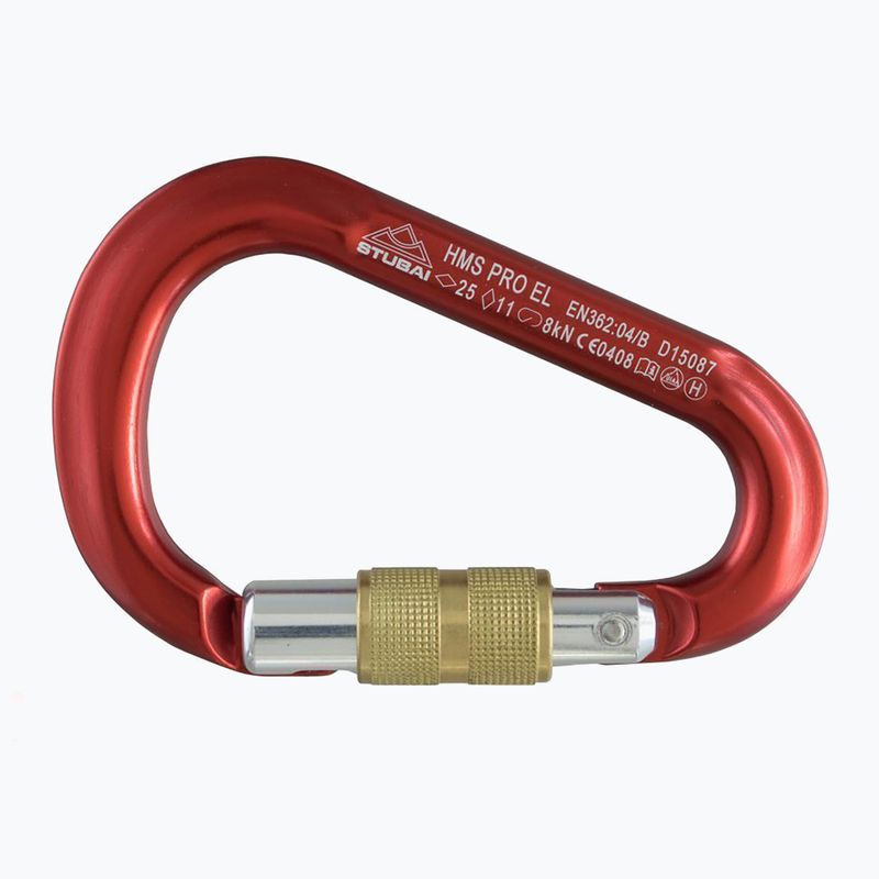 STUBAI Hms Pro Easylock carabiner red 4