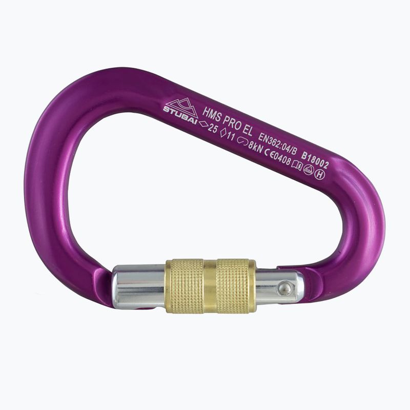 STUBAI Hms Pro Easylock carabiner pink 977781VI