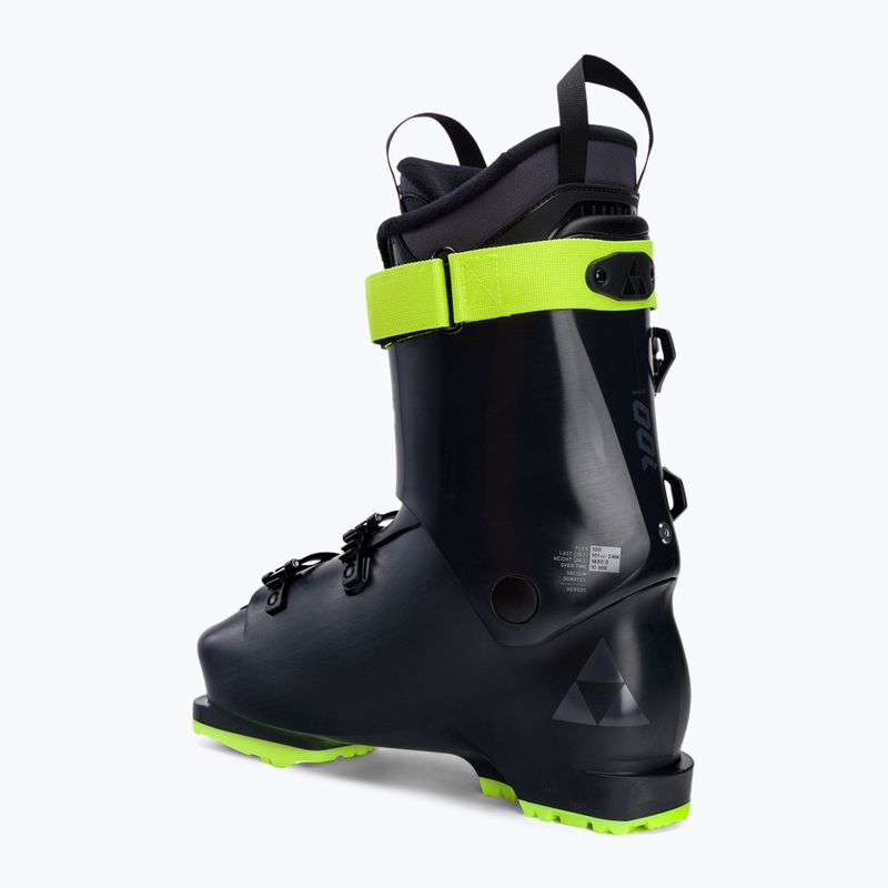 Men's ski boots Fischer RC ONE 100 Vacuum Walk navy blue and yellow U09021 2