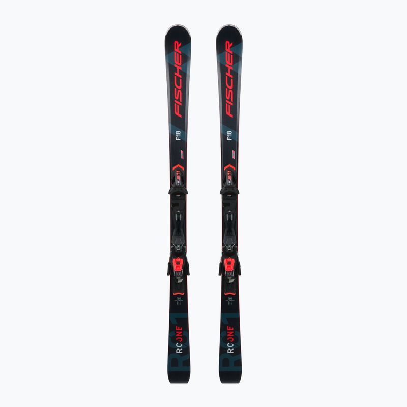 Downhill skis Fischer RC ONE F18 AR + RS 11 PR black A32421 T40221