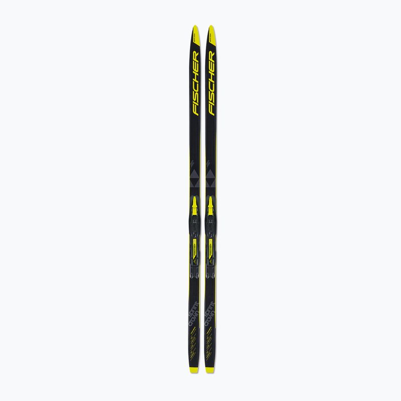 Fischer Sprint Crown + Tour Step-In children's cross-country skis black and yellow NP63019V 10