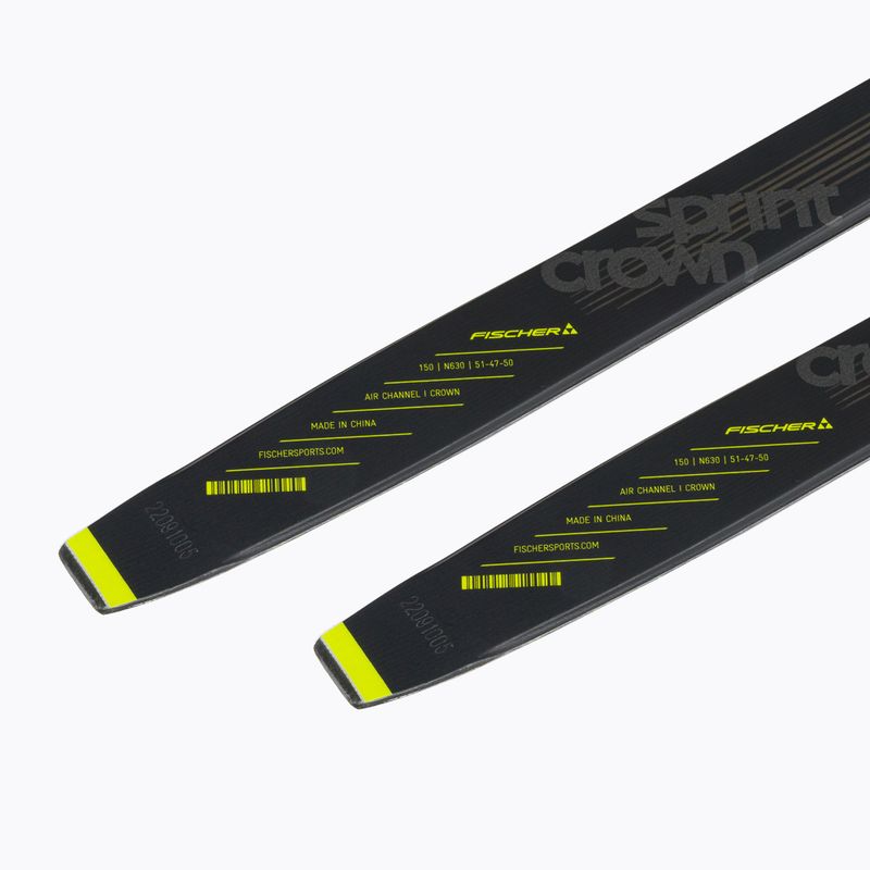 Fischer Sprint Crown + Tour Step-In children's cross-country skis black and yellow NP63019V 9