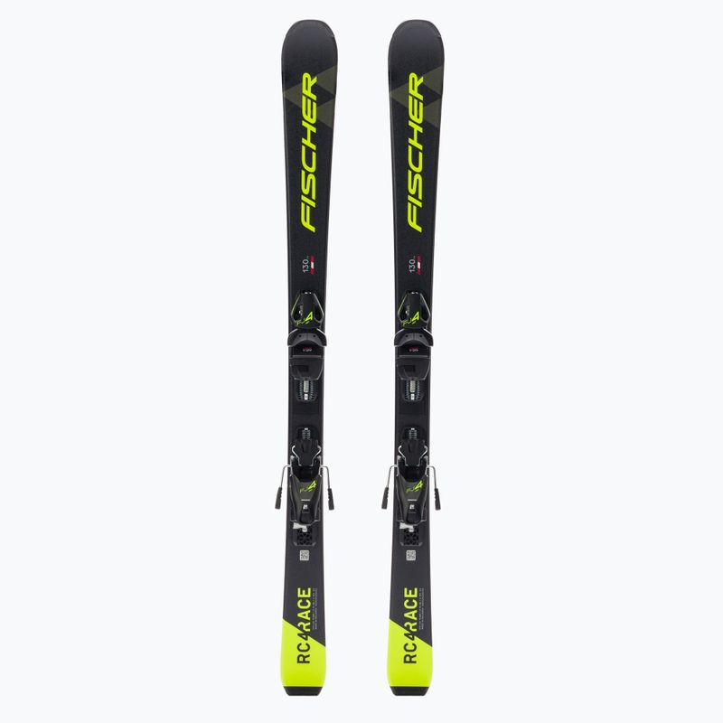 Children's downhill skis Fischer RC4 RACE JR SLR + FJ4 AC SLR black P19720