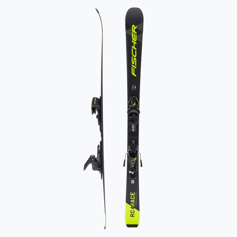 Children's downhill skis Fischer RC4 RACE JR SLR + FJ4 AC SLR black P19720 2