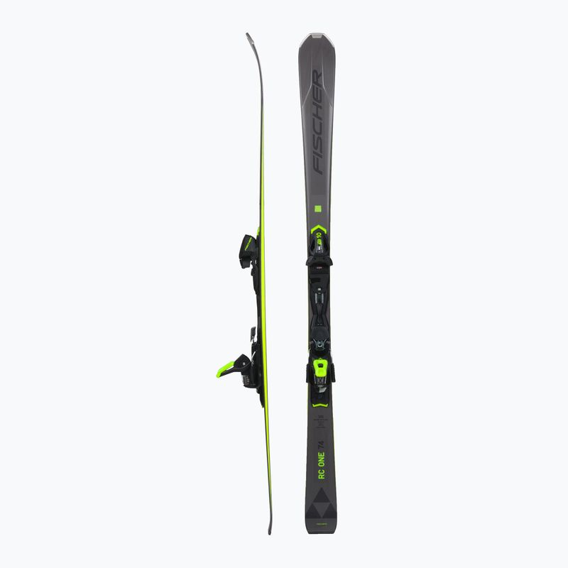 Downhill skis Fischer RC ONE 74 AR + RS 10 PR grey A09622 T40821 2