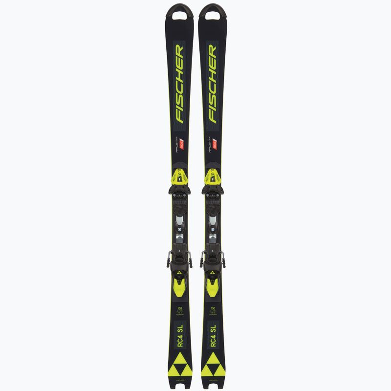 Children's Downhill Ski Fischer RC4 Worldcup Sl Jr. M/O-Plate + RC4 Z9 GW AC black A11022 T80020 10
