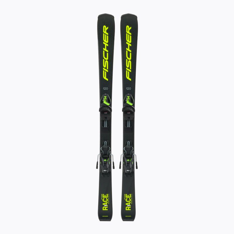 Children's downhill skis Fischer RC4 Race Jr + FS4 CA Jrs black A19422 T80622
