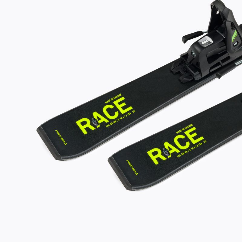 Children's downhill skis Fischer RC4 Race Jr + FS4 CA Jrs black A19422 T80622 9