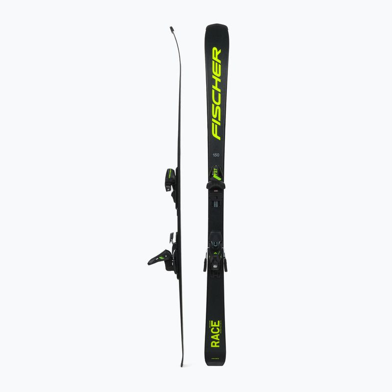 Children's downhill skis Fischer RC4 Race Jr Jrs + FS7 CA Jrs black A19522 T80222 2