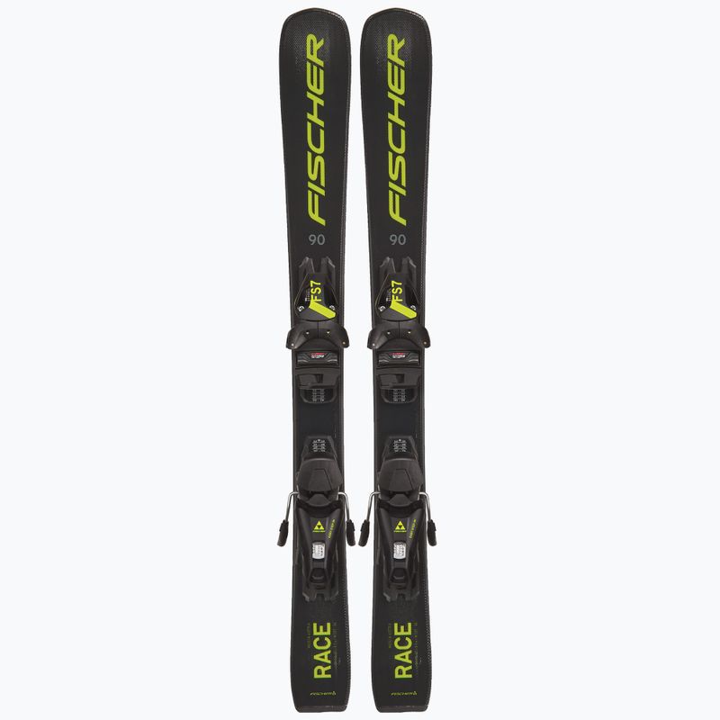 Children's downhill skis Fischer RC4 Race Jr Jrs + FS4 CA Jrs black A19522 T80622 10