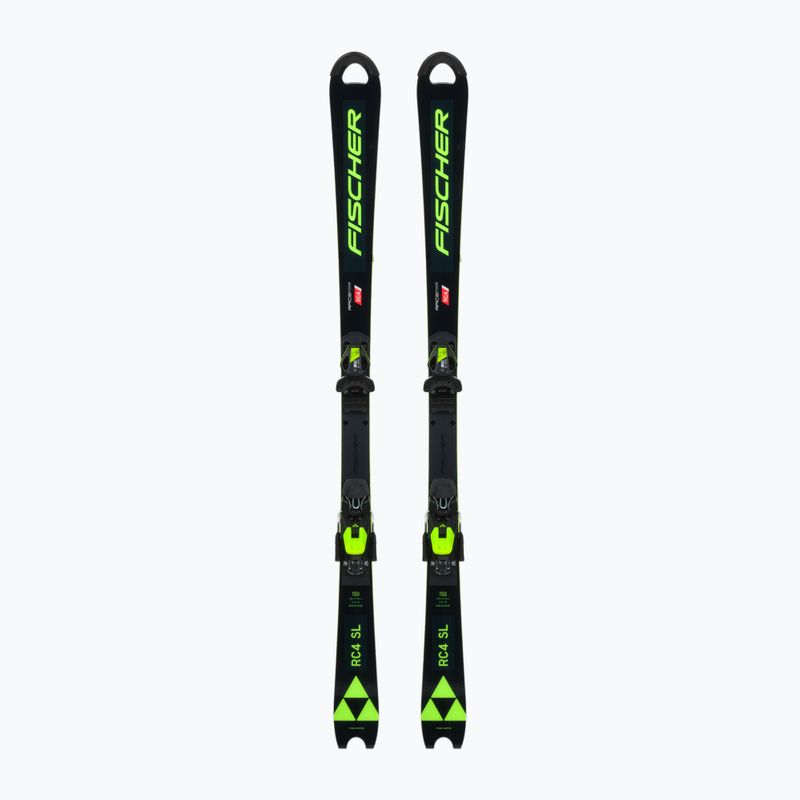 Children's Downhill Ski Fischer RC4 Worldcup Sl Jr. M/O-Plate + RC4 Z9 GW AC black A11022 T80020